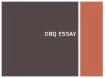 DBQ Essay - slide 1
