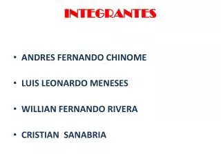 integrantes