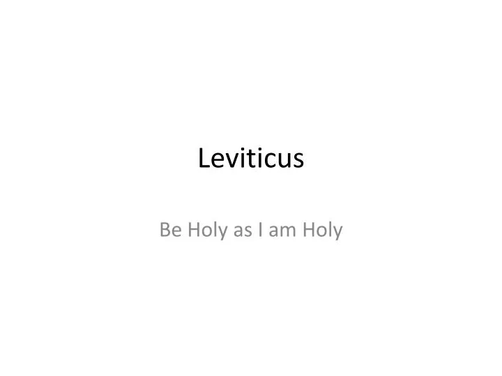 leviticus