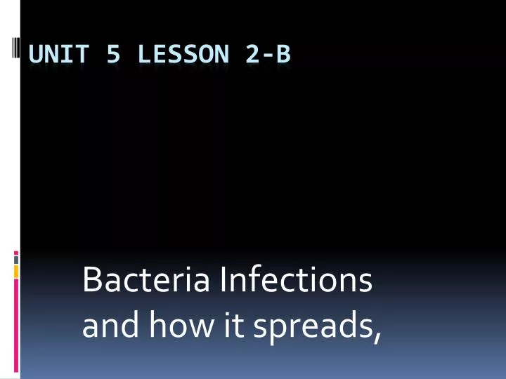 bacteria infections and how it spreads