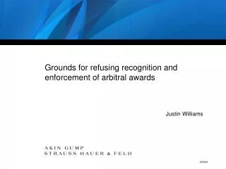 Grounds for refusing recognition and enforcement of arbitral awards