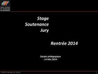 stage soutenance jury