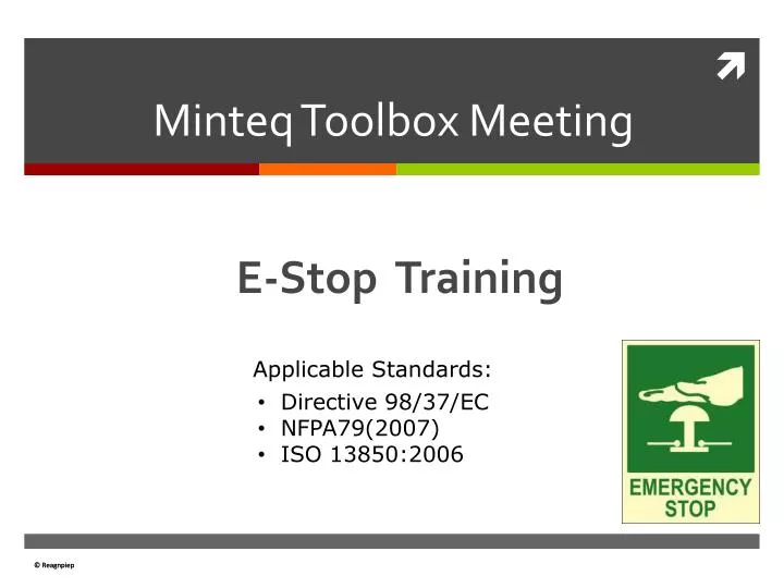 minteq toolbox meeting