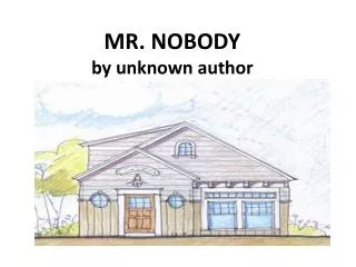 MR. NOBODY by unknown author