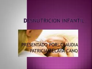 desnutrici n infantil