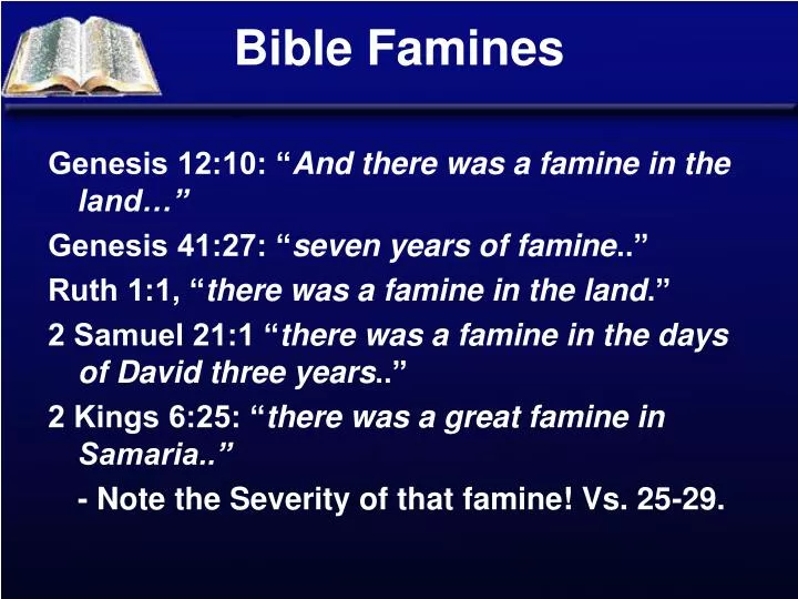 bible famines