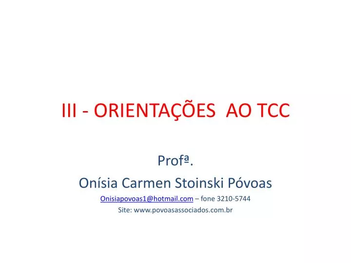 iii orienta es ao tcc