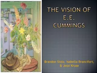 The Vision of E.E. Cummings