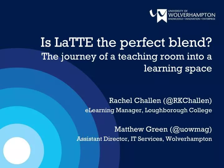 is latte the perfect blend the journey of a teaching room into a learning space