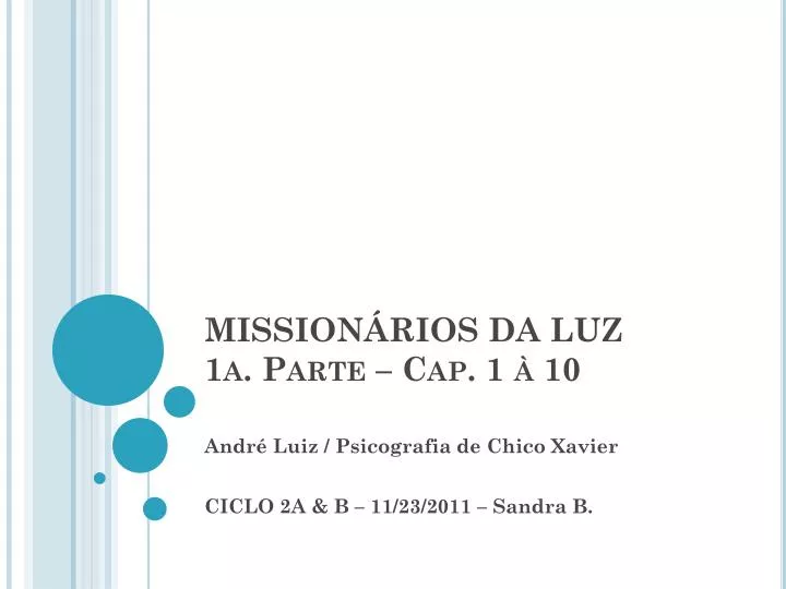 mission rios da luz 1a parte cap 1 10