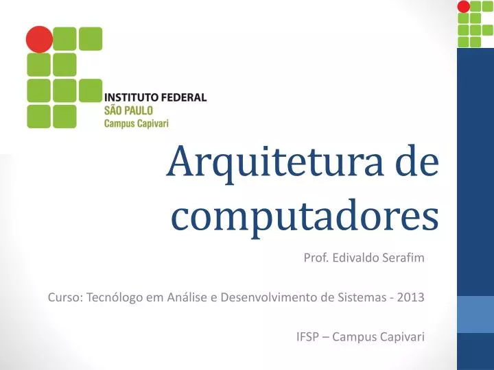 arquitetura de computadores