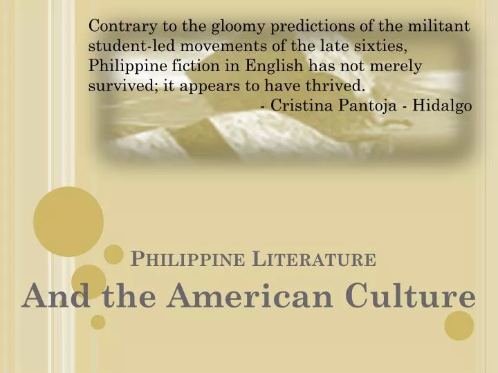 philippine literature