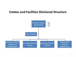 Estates and Facilities Divisional Structure