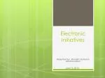Electronic Initiatives - slide 1