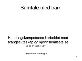 samtale med barn