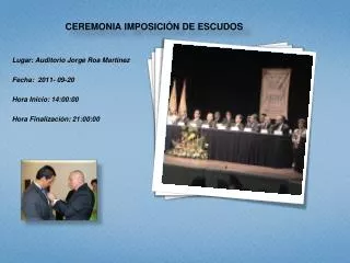 ceremonia imposici n de escudos