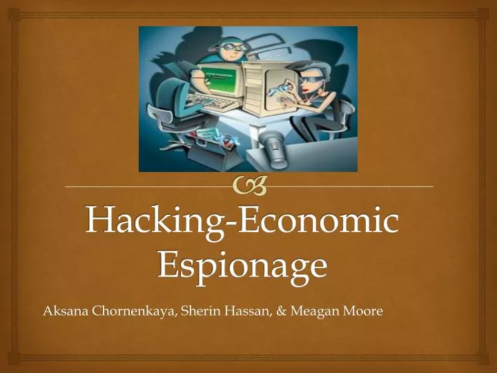 hacking economic espionage