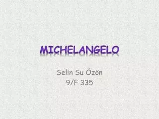 michelangelo