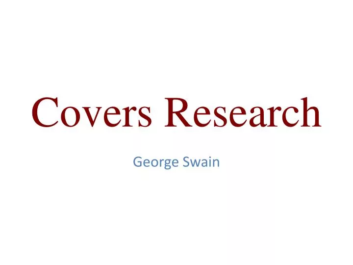 covers research
