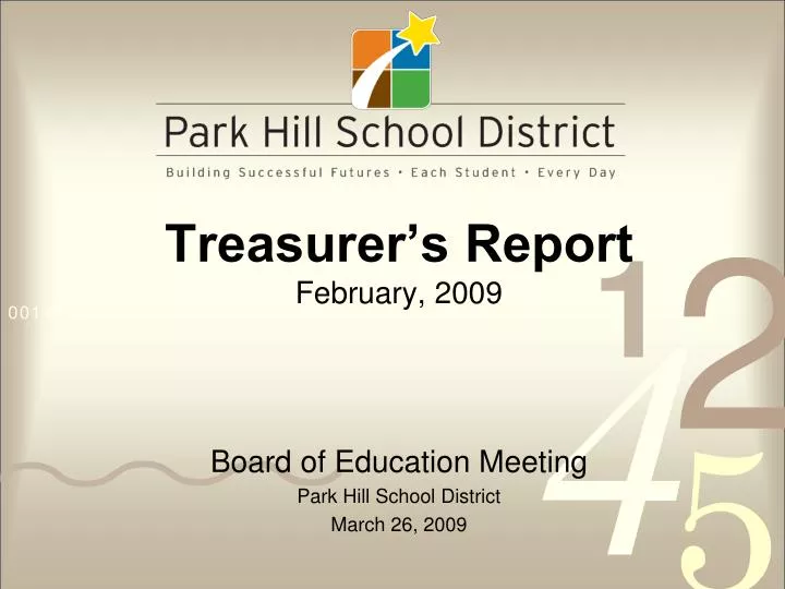 treasurer s report february 2009