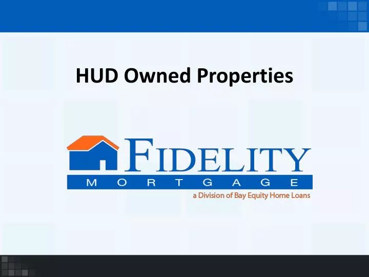 hud owned properties