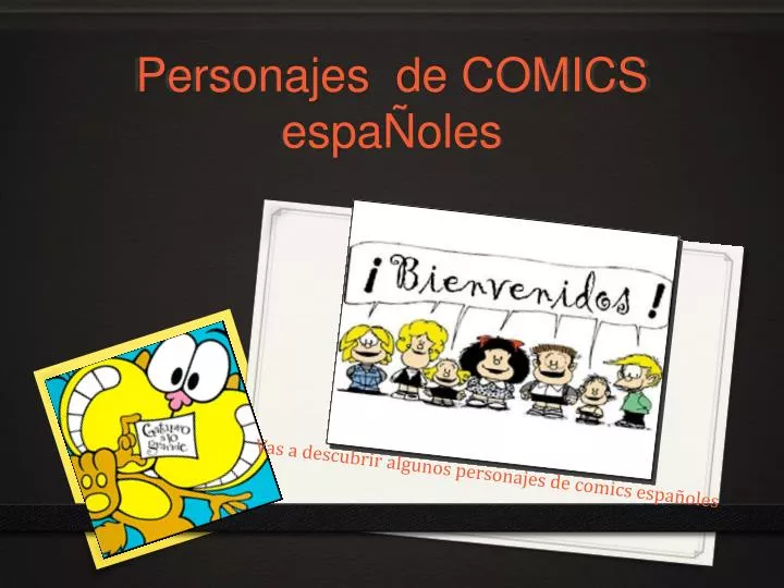 personajes de comics espa oles