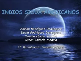 indios sioux americanos