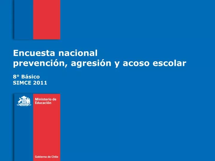 encuesta nacional prevenci n agresi n y acoso escolar