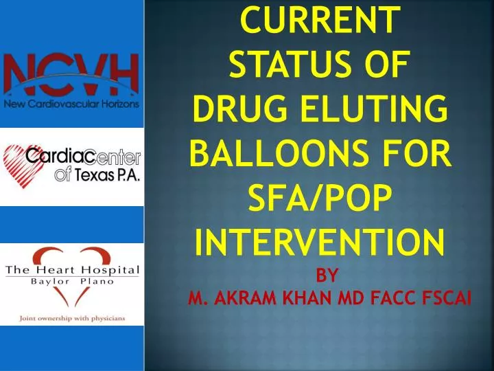 current status of drug eluting balloons for sfa pop intervention