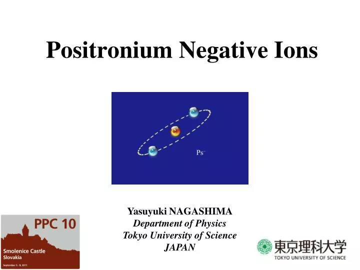 positronium negative ions