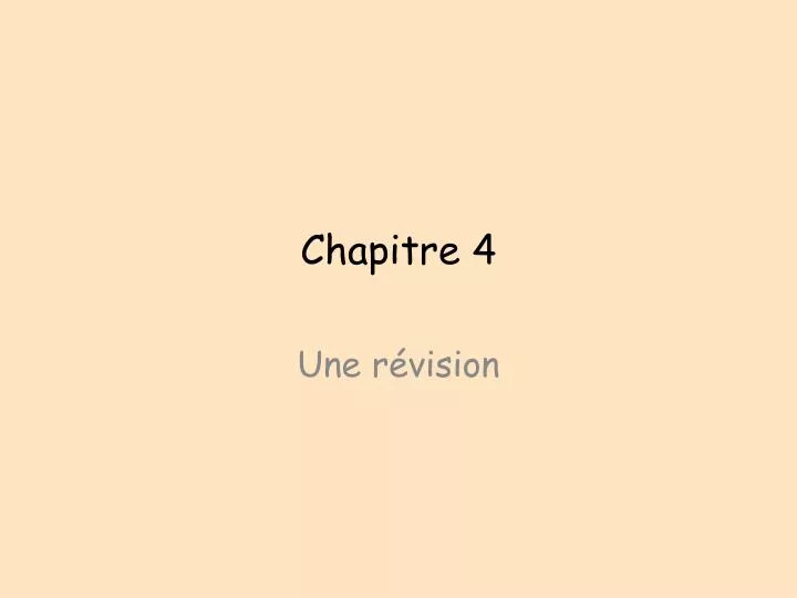 chapitre 4