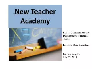 New Teacher Academy