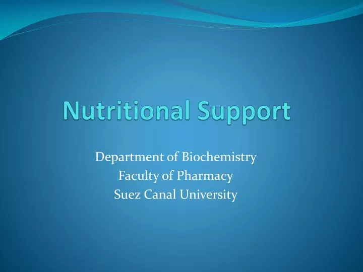 nutritional support