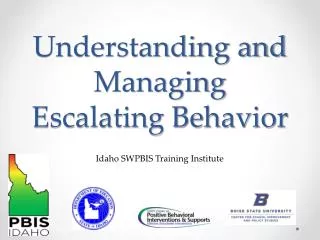 Understanding and Managing Escalating Behavior