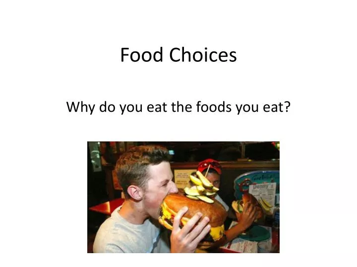 food choices