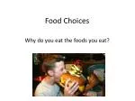 Food Choices - slide 1
