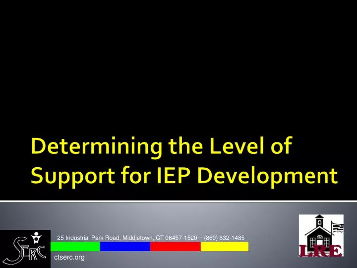 determining the level of support for iep development