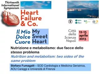 Nutrizione e metabolismo: due facce dello stesso problema