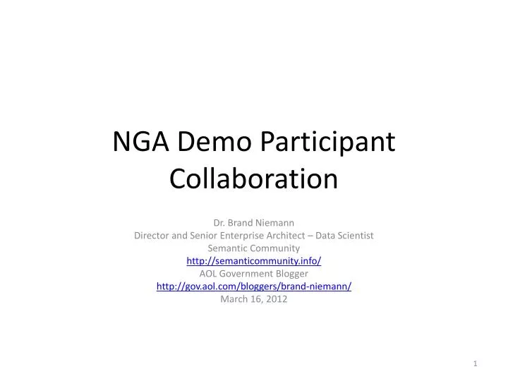 nga demo participant collaboration