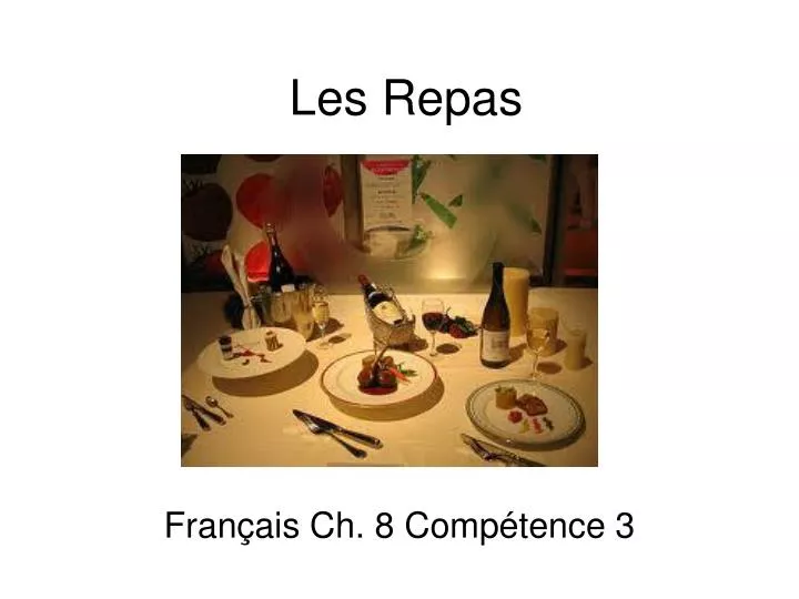 les repas