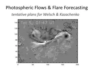 Photospheric Flows &amp; Flare Forecasting