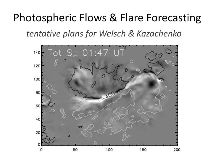 photospheric flows flare forecasting