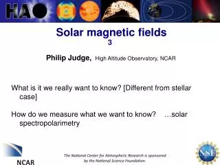 Solar magnetic fields 3