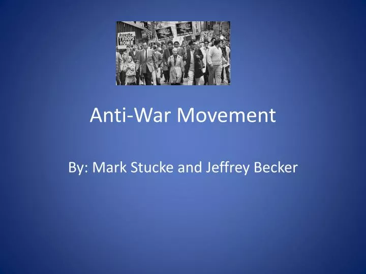 anti war movement
