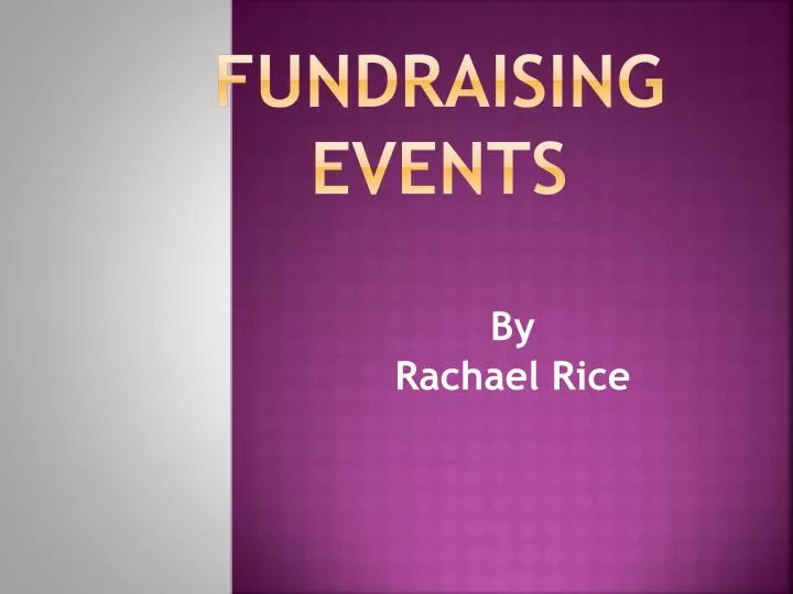 fundraising events