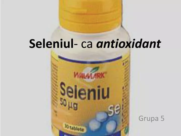 seleniul ca antioxidant