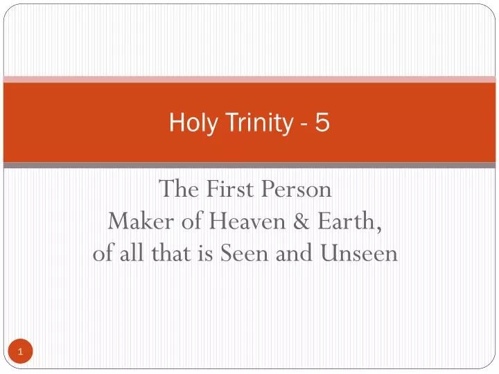 holy trinity 5