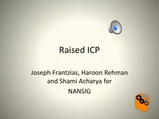 Raised ICP