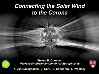 Connecting the Solar Wind to the Corona