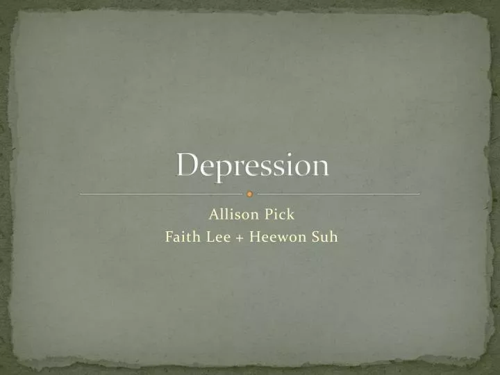 depression